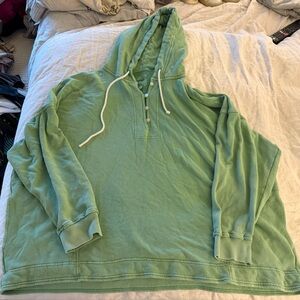 Aerie Sage Button-Up Top